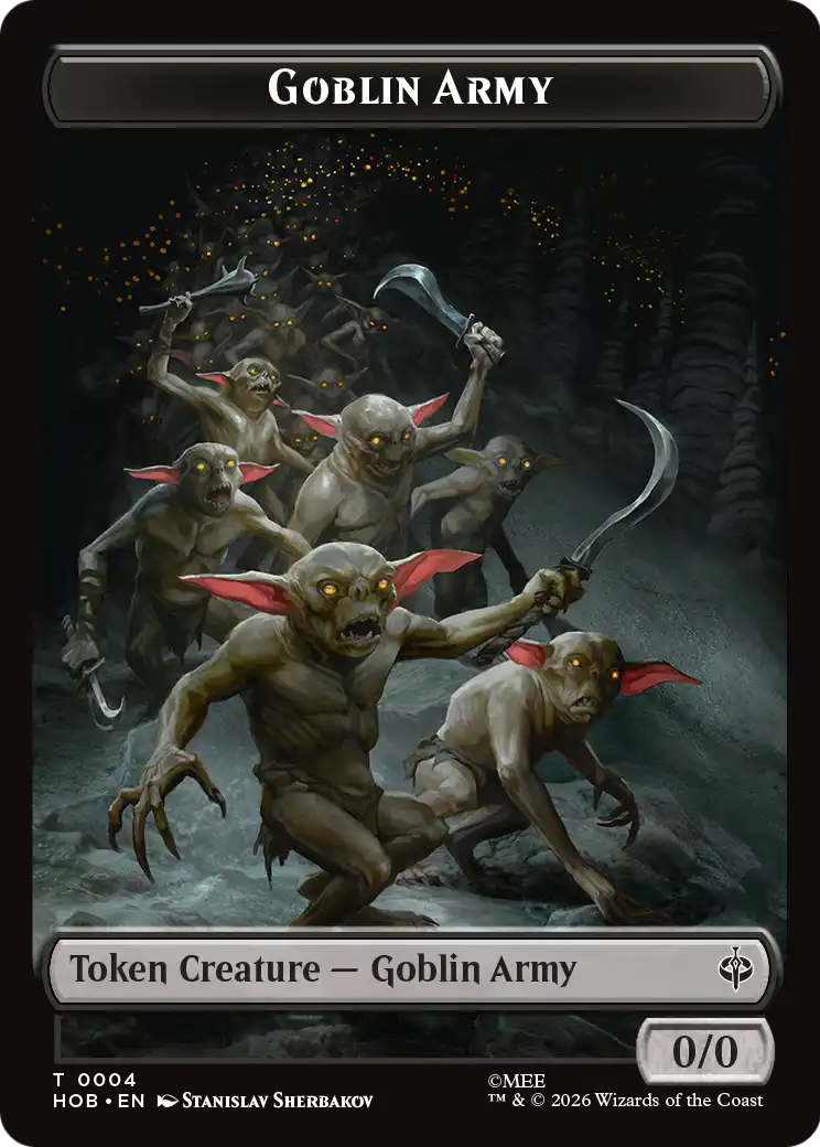 Human Soldier // Goblin Army (0004) Double-Sided Token [The Hobbit Tokens] | Gate City Games LLC