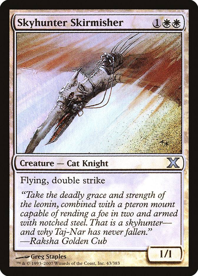 Skyhunter Skirmisher (Premium Foil) [Tenth Edition] | Gate City Games LLC