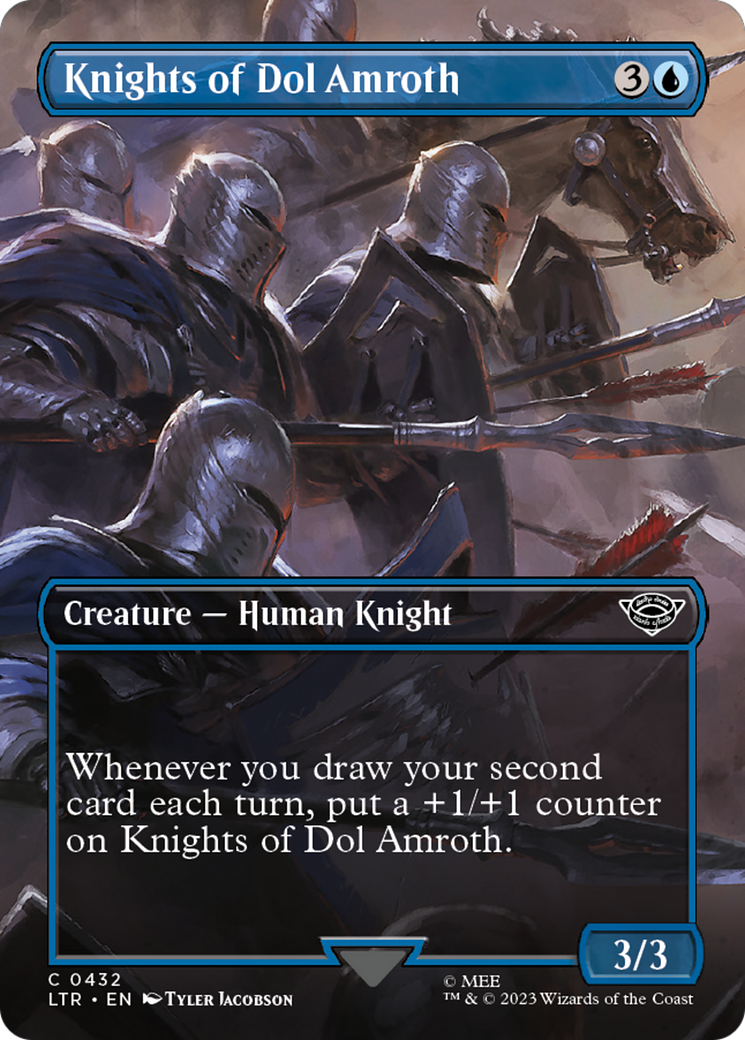 Knights of Dol Amroth (Borderless Alternate Art) [The Lord of the Rings: Tales of Middle-Earth] | Gate City Games LLC