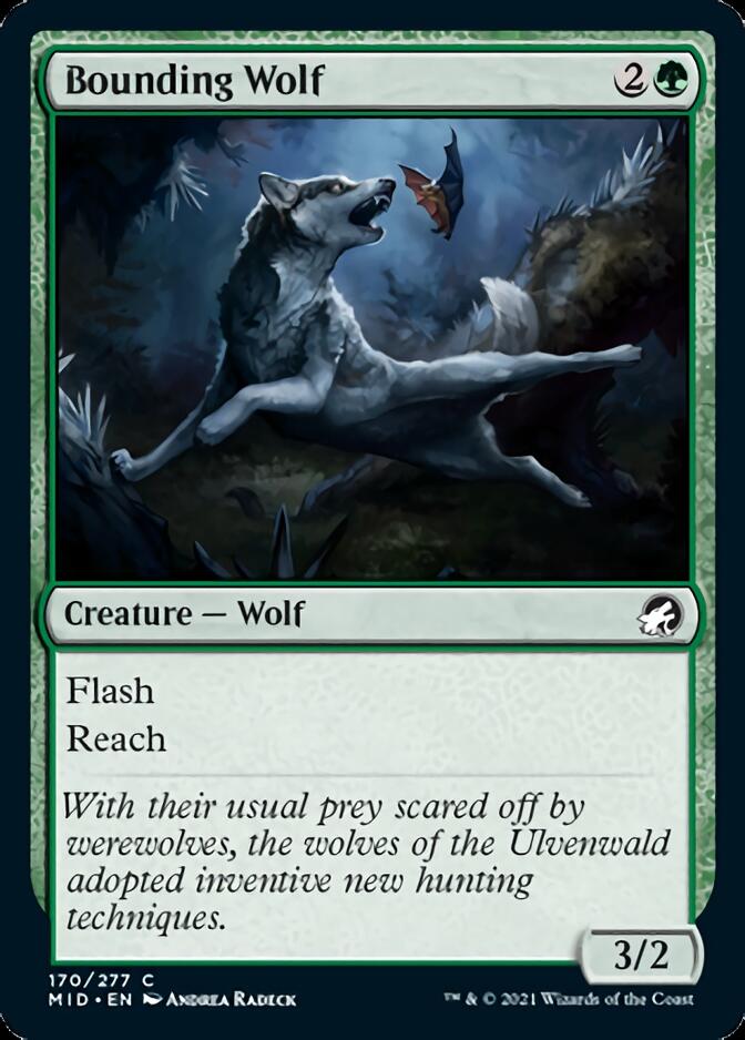 Bounding Wolf [Innistrad: Midnight Hunt] | Gate City Games LLC