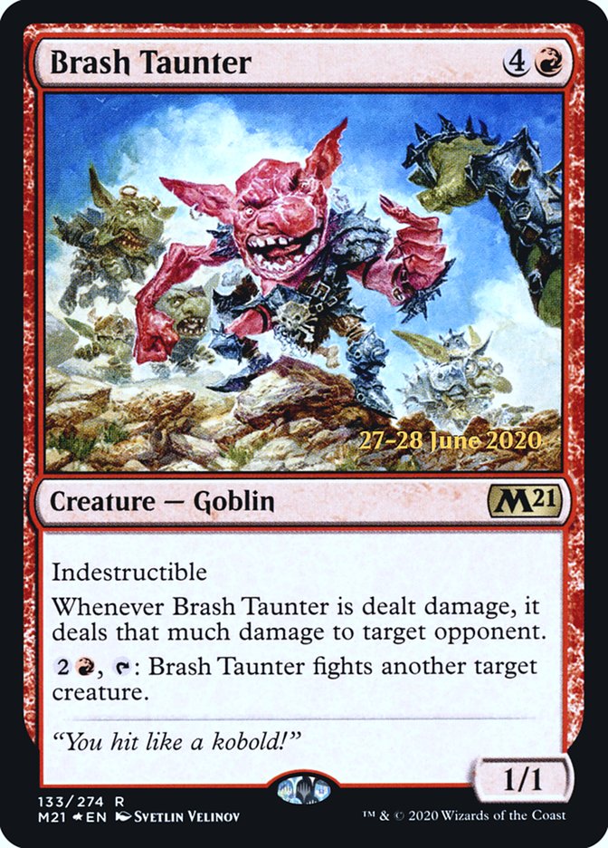 Brash Taunter [Core Set 2021 Prerelease Promos] | Gate City Games LLC