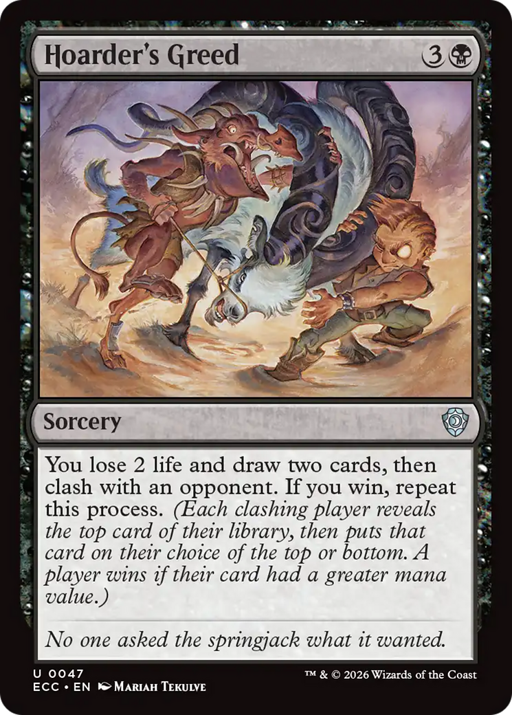 Hoarder's Greed [Lorwyn Eclipsed Commander] | Gate City Games LLC