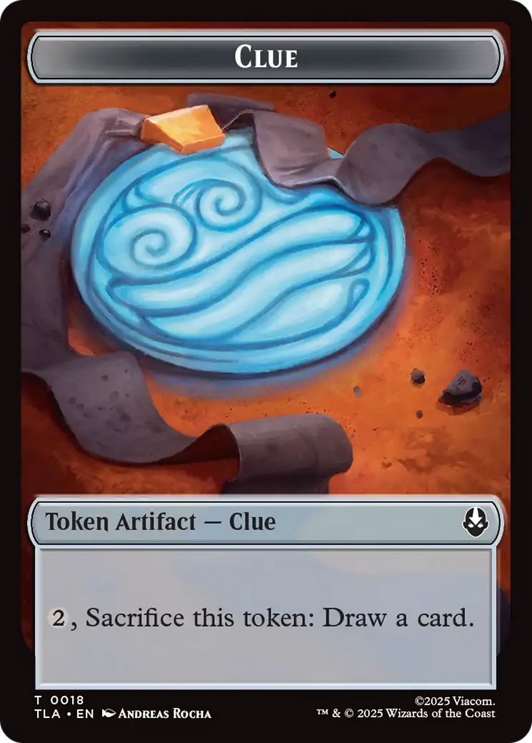 Ally (0005) // Clue (0018) Double-Sided Token [Avatar: The Last Airbender Tokens] | Gate City Games LLC