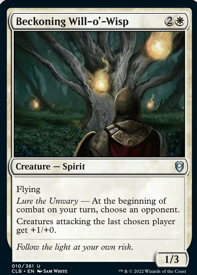 Beckoning Will-o'-Wisp [Commander Legends: Battle for Baldur's Gate] | Gate City Games LLC