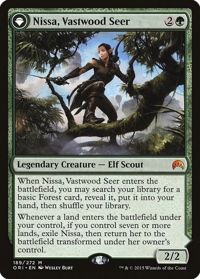 Nissa, Vastwood Seer // Nissa, Sage Animist [Magic Origins] | Gate City Games LLC