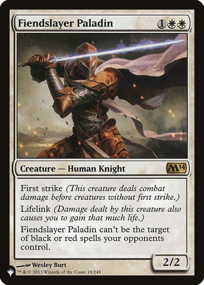Fiendslayer Paladin [The List] | Gate City Games LLC