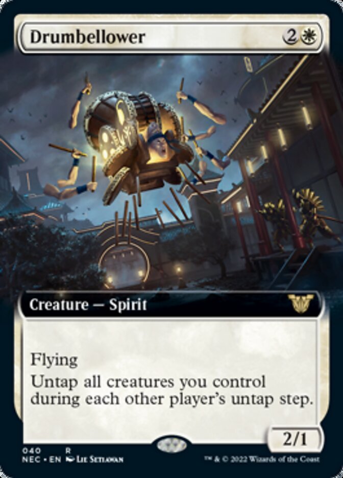 Drumbellower (Extended Art) [Kamigawa: Neon Dynasty Commander] | Gate City Games LLC