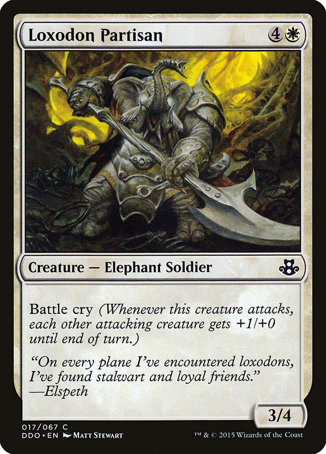 Loxodon Partisan [Duel Decks: Elspeth vs. Kiora] | Gate City Games LLC