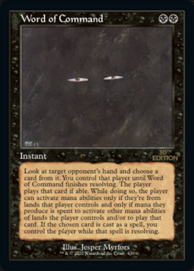 Word of Command (Retro) [30th Anniversary Edition] | Gate City Games LLC