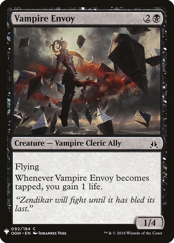 Vampire Envoy [Mystery Booster] | Gate City Games LLC