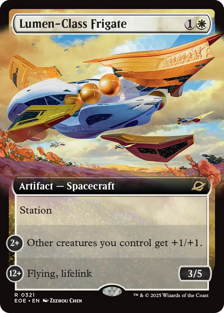 Lumen-Class Frigate (Extended Art) [Edge of Eternities] | Gate City Games LLC