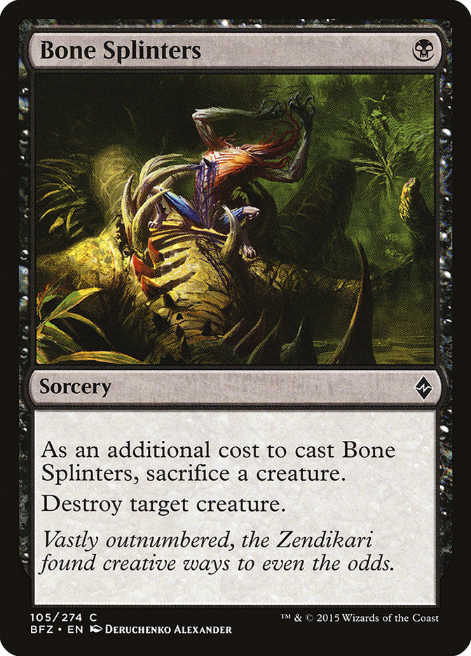 Bone Splinters [Battle for Zendikar] | Gate City Games LLC