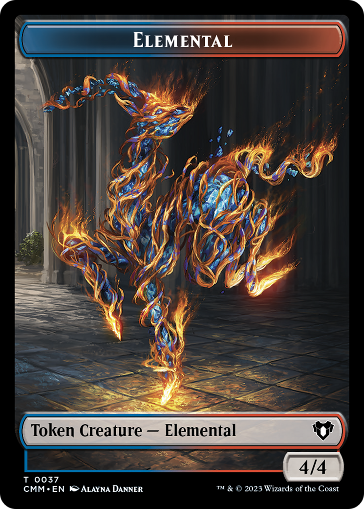 Elemental Token (37) [Commander Masters Tokens] | Gate City Games LLC