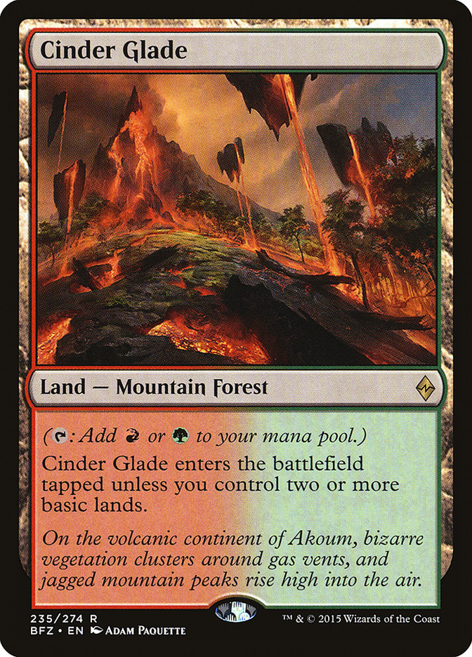 Cinder Glade [Battle for Zendikar] | Gate City Games LLC
