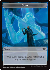 Copy // Clue Double-Sided Token [Edge of Eternities Commander Tokens] | Gate City Games LLC