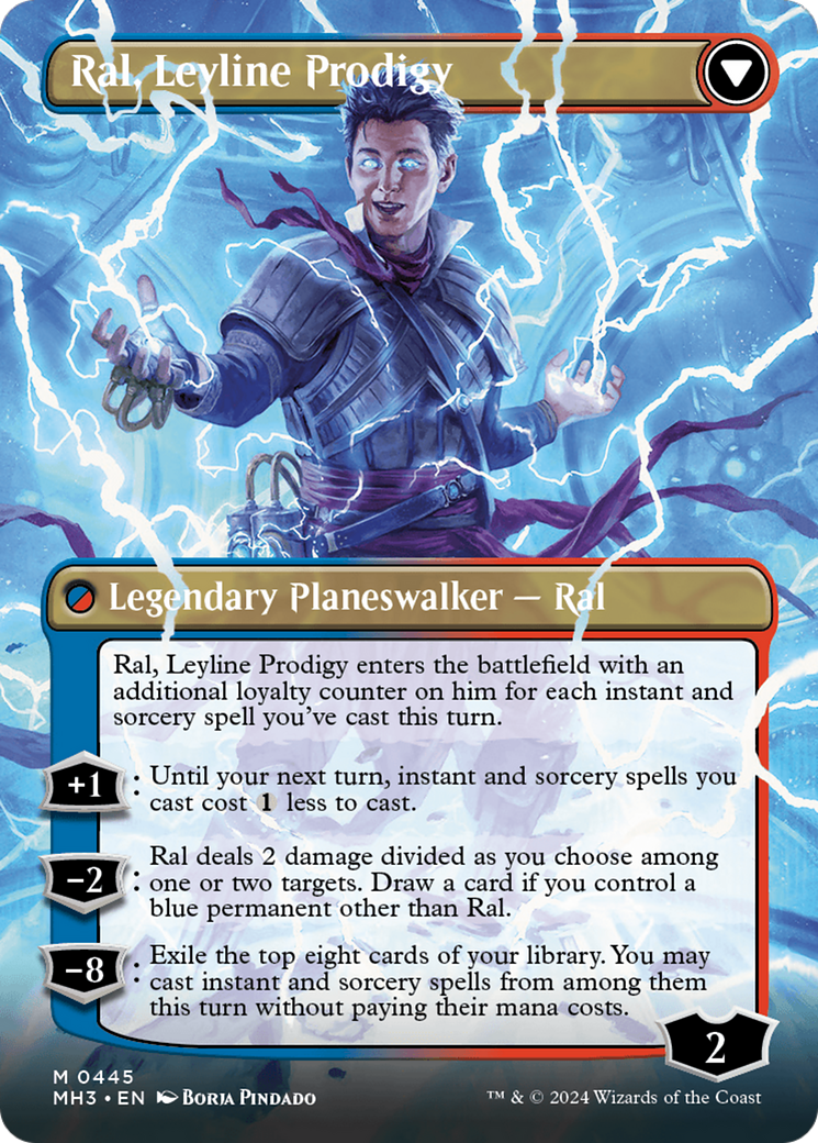 Ral, Monsoon Mage // Ral, Leyline Prodigy (Borderless) [Modern Horizons 3] | Gate City Games LLC