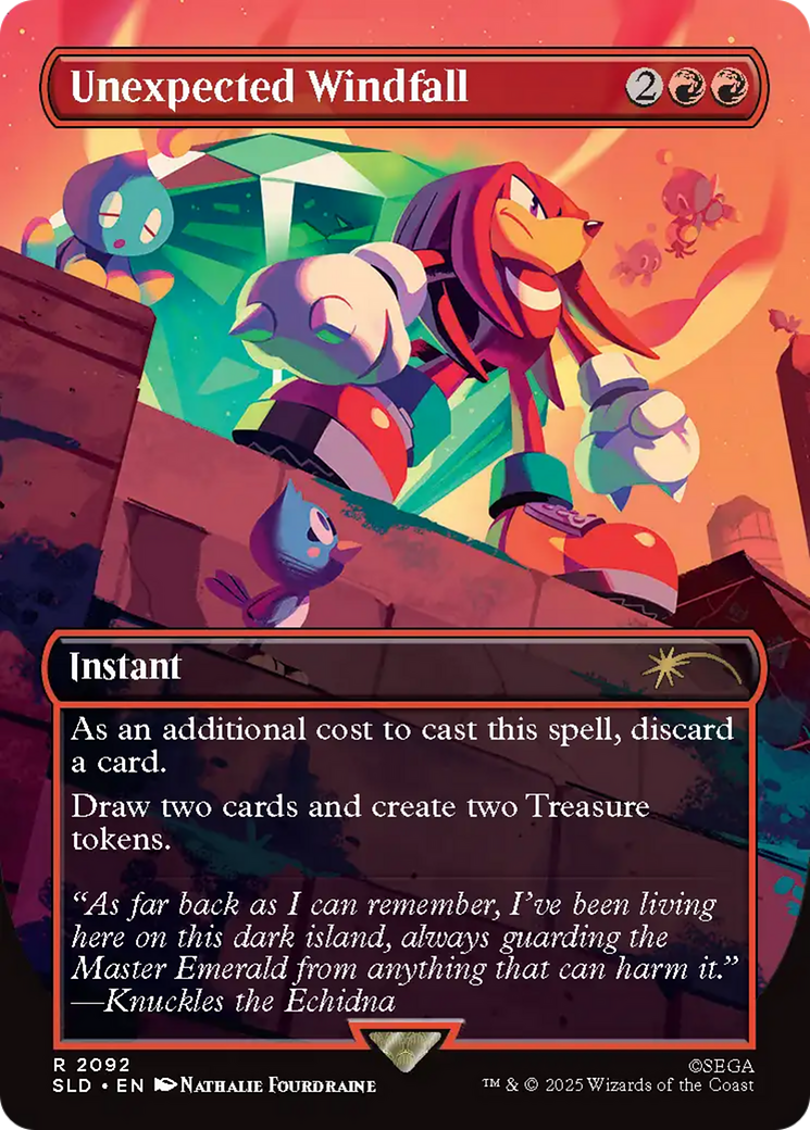 Unexpected Windfall (2092) (Rainbow Foil) [Secret Lair Drop Series] | Gate City Games LLC