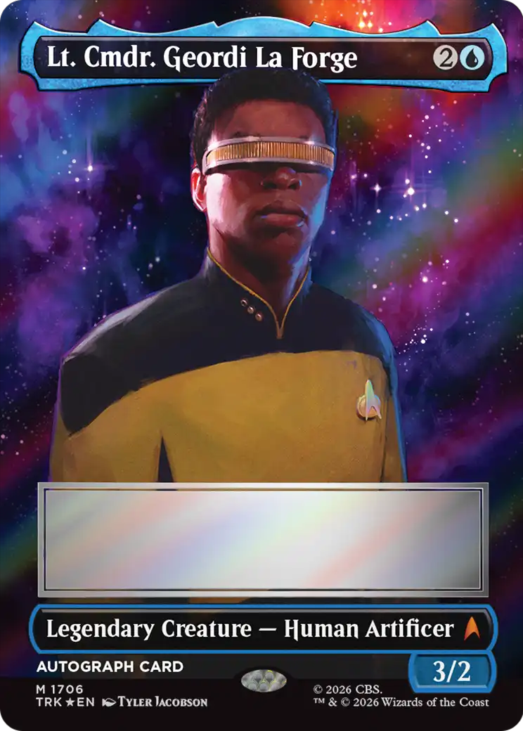 Lt. Cmdr. Geordi La Forge (Borderless) (Signed) [Star Trek] | Gate City Games LLC