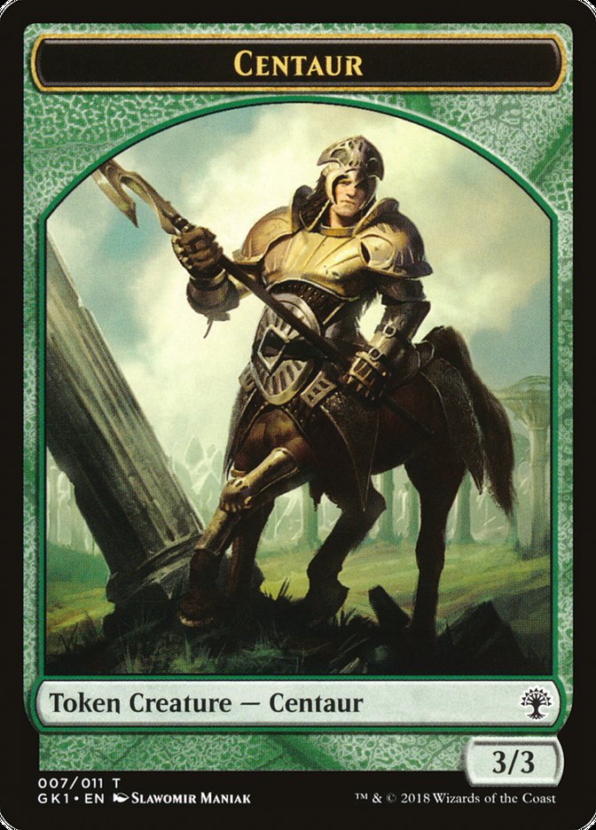 Elemental // Centaur Double-Sided Token [Guilds of Ravnica Guild Kit Tokens] | Gate City Games LLC