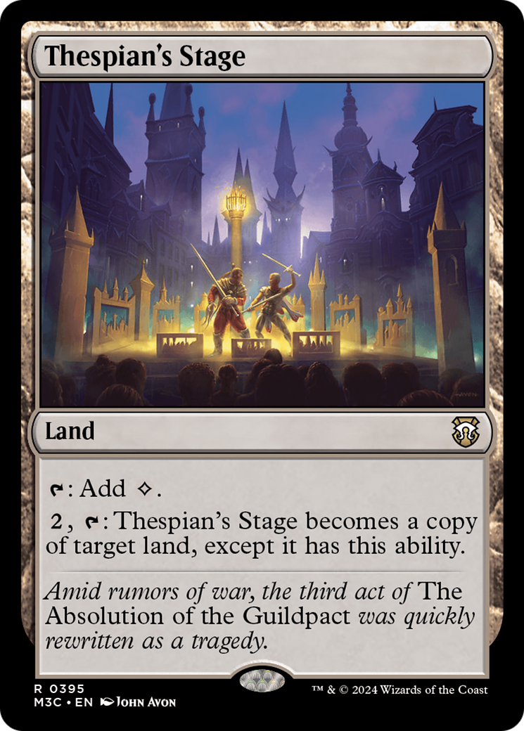 Thespian's Stage (Ripple Foil) [Modern Horizons 3 Commander] | Gate City Games LLC