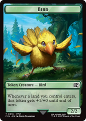 Bird (0016) // Wizard (0014) Double-Sided Token [FINAL FANTASY Tokens] | Gate City Games LLC