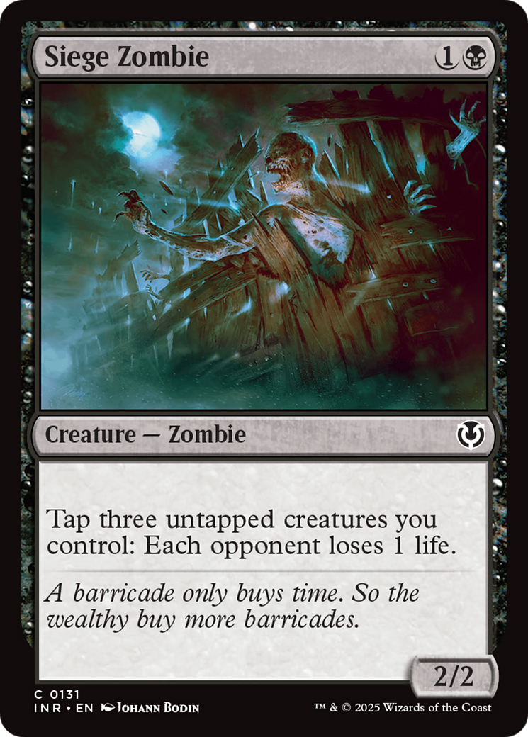 Siege Zombie [Innistrad Remastered] | Gate City Games LLC