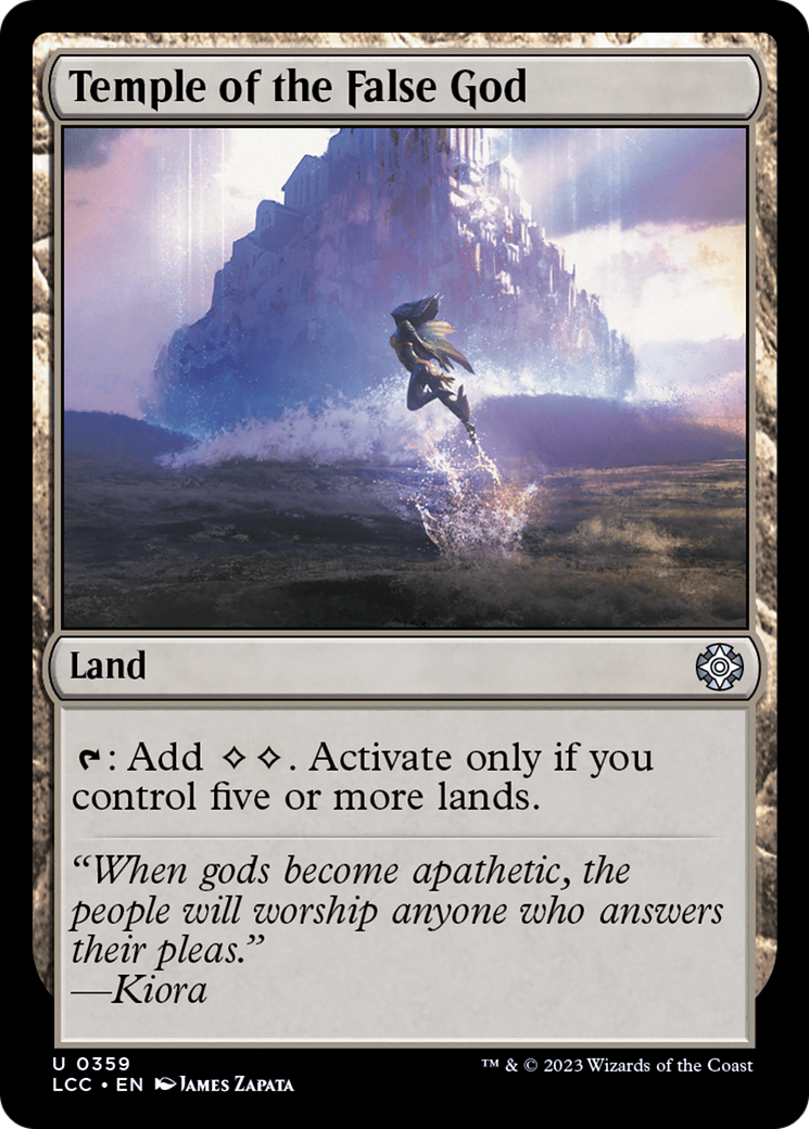 Temple of the False God [The Lost Caverns of Ixalan Commander] | Gate City Games LLC