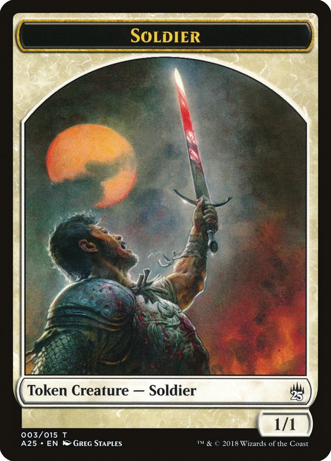 Soldier Token [Masters 25 Tokens] | Gate City Games LLC