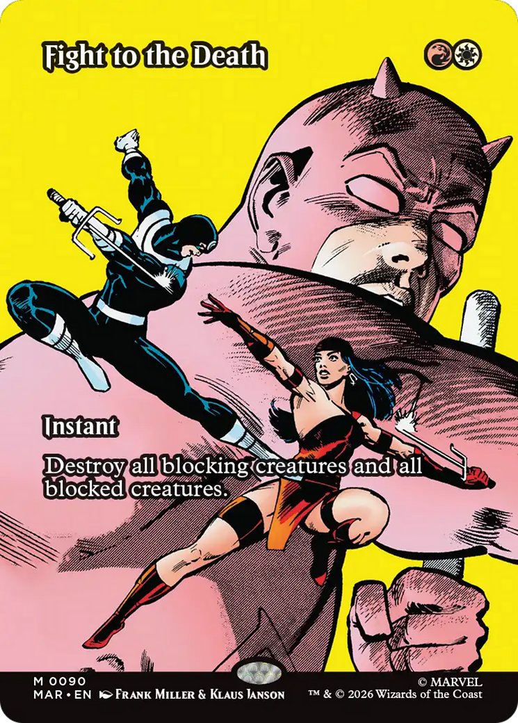 Fight to the Death (Borderless) [Marvel Universe: Eternal-Legal] | Gate City Games LLC