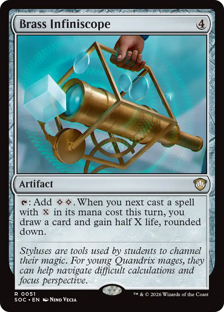 Brass Infiniscope [Secrets of Strixhaven Commander] | Gate City Games LLC