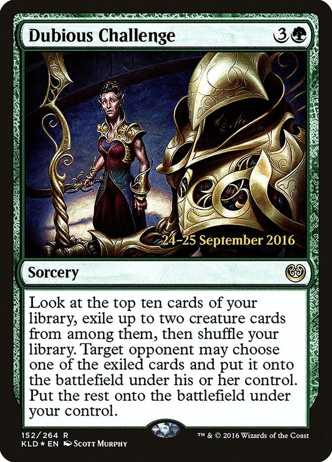 Dubious Challenge [Kaladesh Prerelease Promos] | Gate City Games LLC
