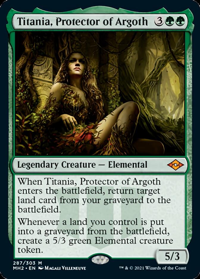 Titania, Protector of Argoth (Foil Etched) [Modern Horizons 2] | Gate City Games LLC