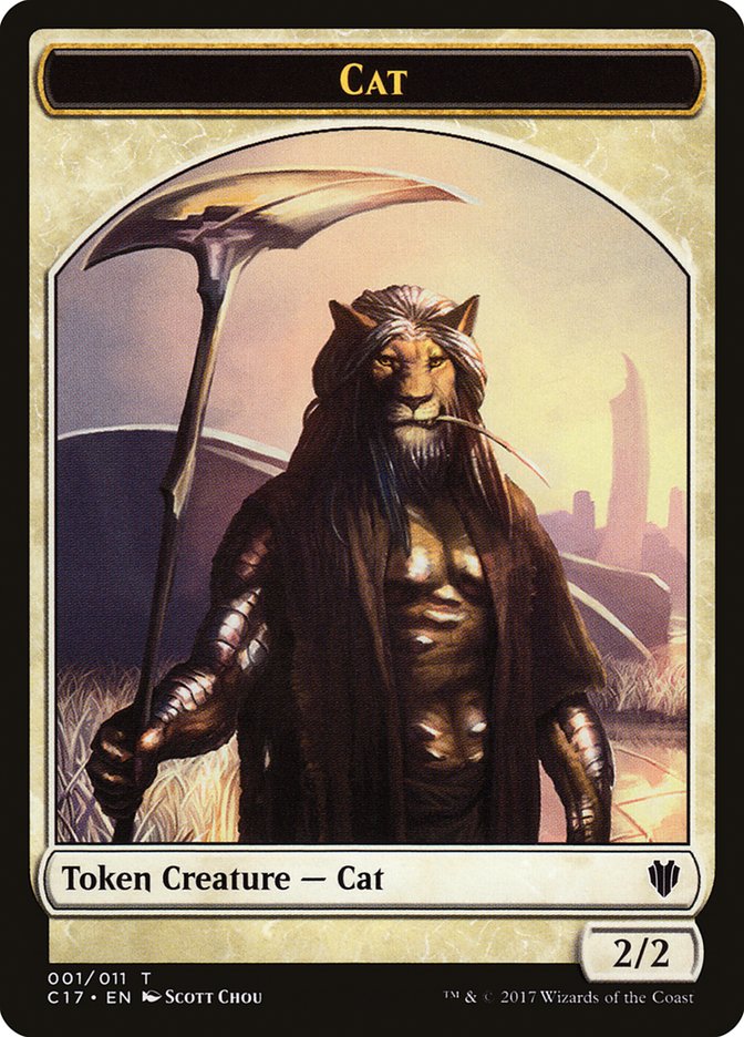 Rat // Cat Double-Sided Token [Commander 2017 Tokens] | Gate City Games LLC