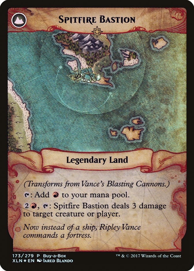 Vance's Blasting Cannons // Spitfire Bastion (Buy-A-Box) [Ixalan Treasure Chest] | Gate City Games LLC