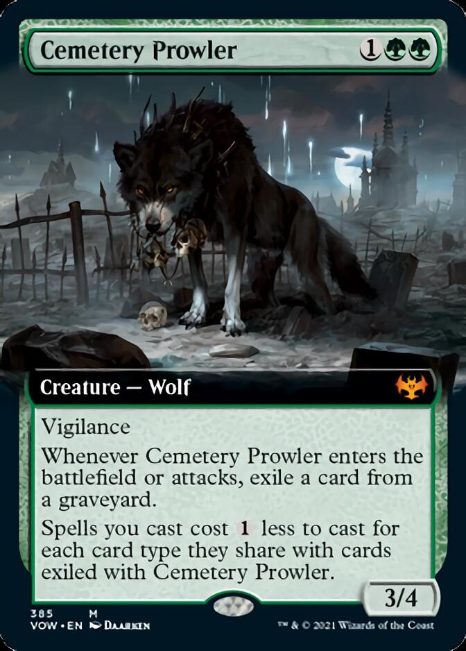 Cemetery Prowler (Extended Art) [Innistrad: Crimson Vow] | Gate City Games LLC