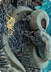 Koma, Cosmos Serpent 2 Art Card (Gold-Stamped Signature) [Kaldheim Art Series] | Gate City Games LLC