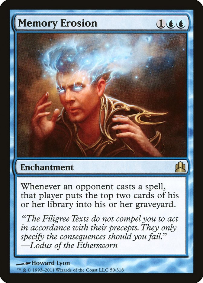 Memory Erosion [Commander 2011] | Gate City Games LLC