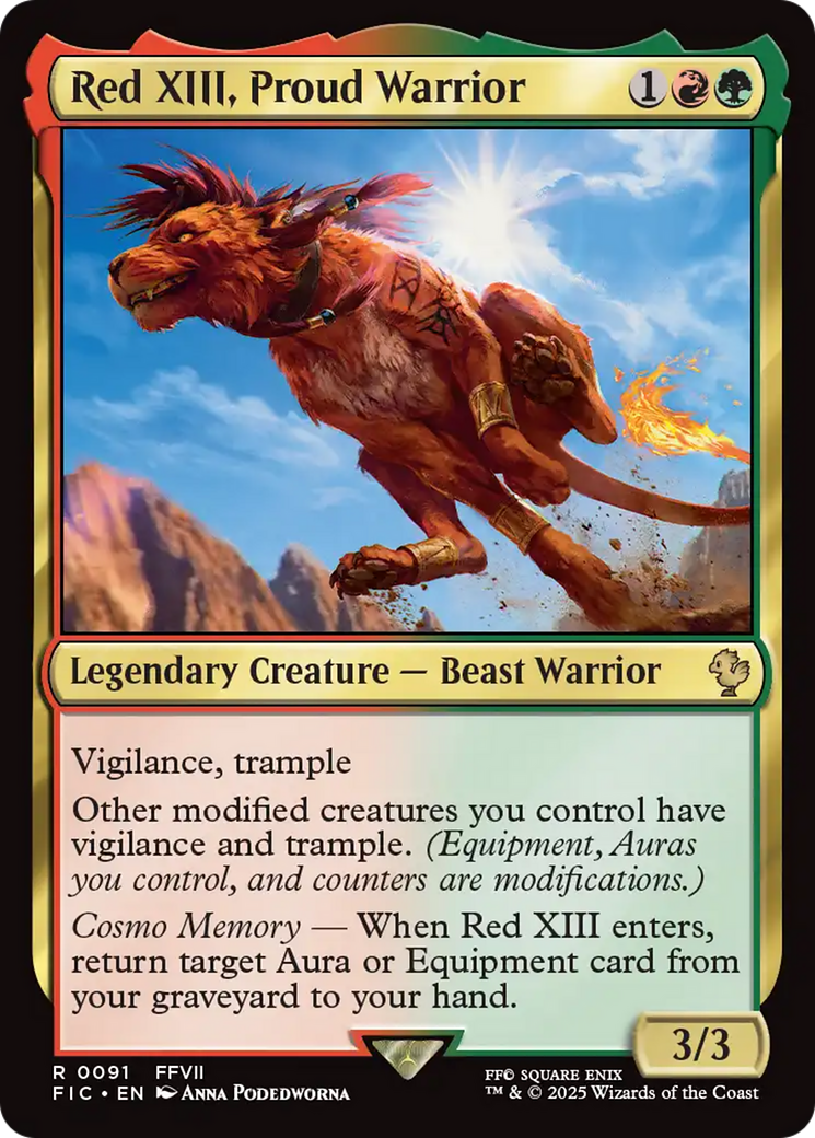 Red XIII, Proud Warrior [FINAL FANTASY Commander] | Gate City Games LLC