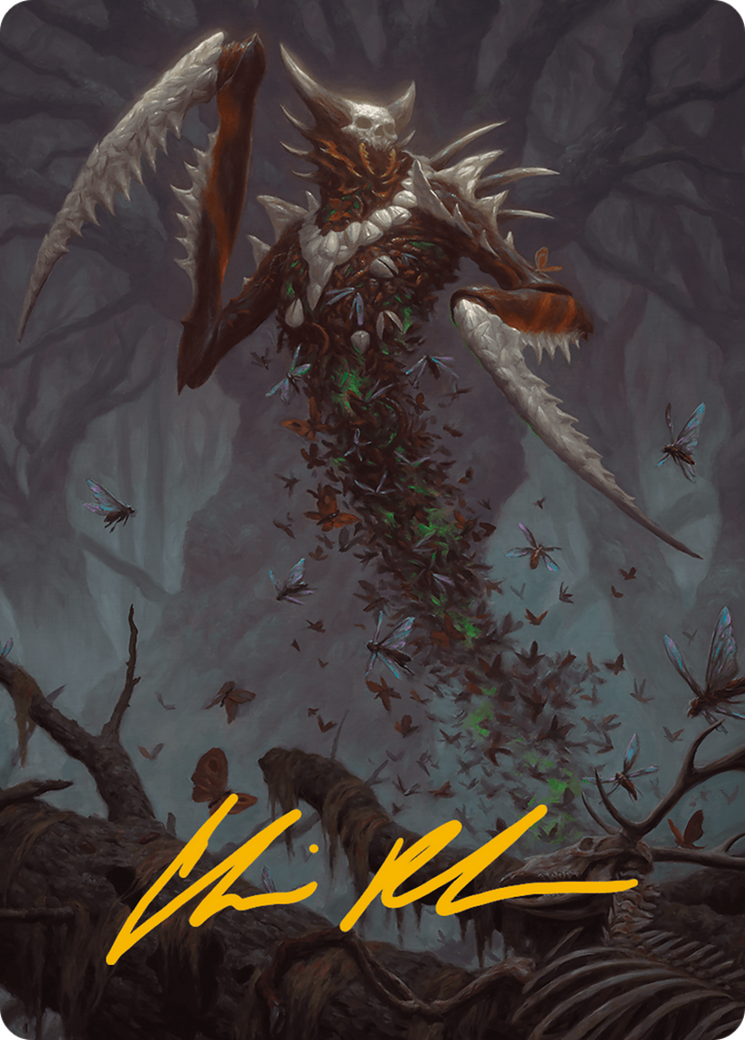 Grist, the Plague Swarm Art Card (Gold-Stamped Signature) [Modern Horizons 3 Art Series] | Gate City Games LLC