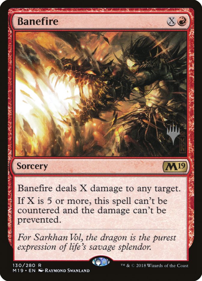 Banefire (Promo Pack) [Core Set 2019 Promos] | Gate City Games LLC