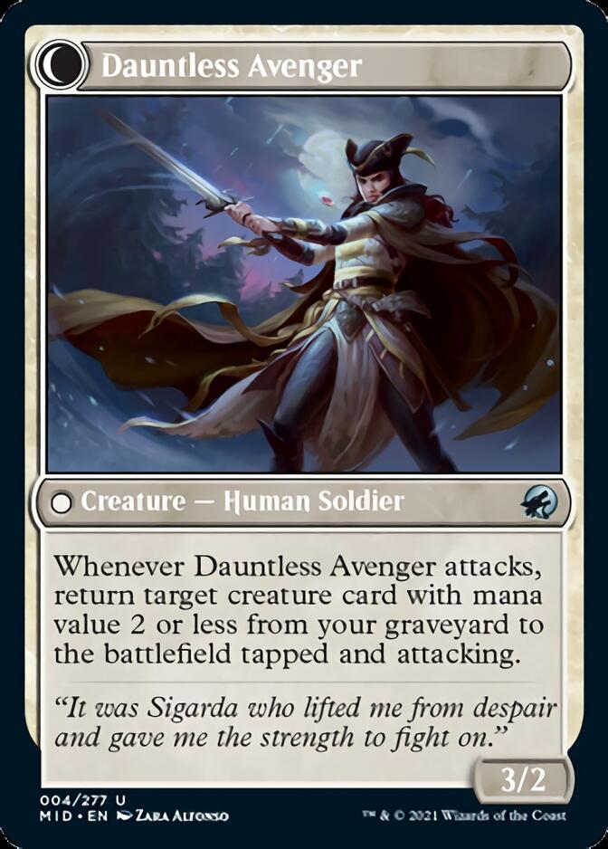 Bereaved Survivor // Dauntless Avenger [Innistrad: Midnight Hunt] | Gate City Games LLC