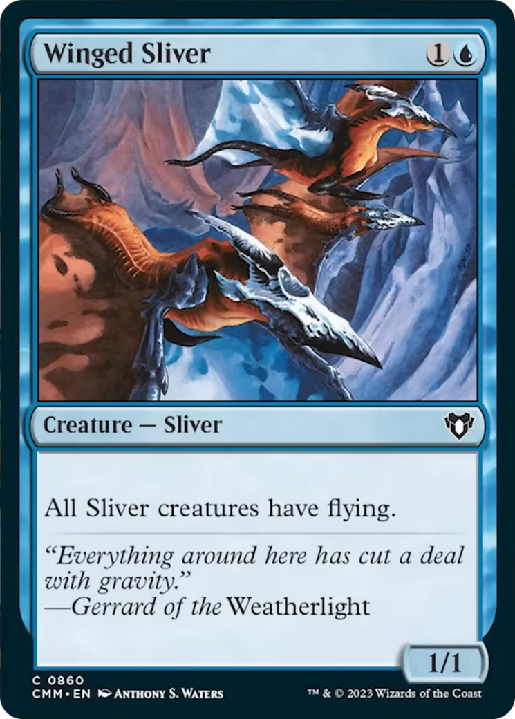 Winged Sliver [Commander Masters] | Gate City Games LLC