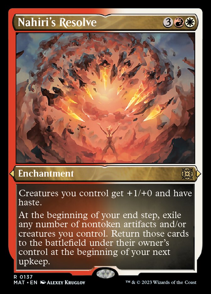 Nahiri's Resolve (Foil Etched) [March of the Machine: The Aftermath] | Gate City Games LLC