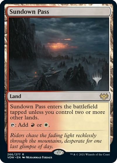 Sundown Pass (Promo Pack) [Innistrad: Crimson Vow Promos] | Gate City Games LLC