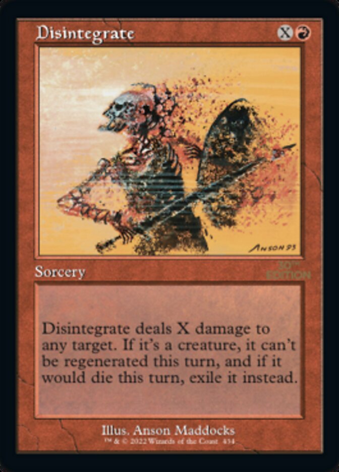 Disintegrate (Retro) [30th Anniversary Edition] | Gate City Games LLC