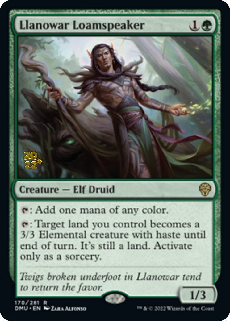 Llanowar Loamspeaker [Dominaria United Prerelease Promos] | Gate City Games LLC