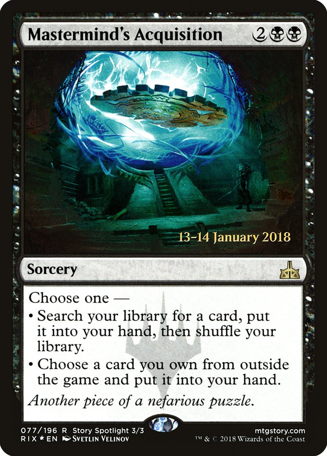 Mastermind's Acquisition [Rivals of Ixalan Prerelease Promos] | Gate City Games LLC
