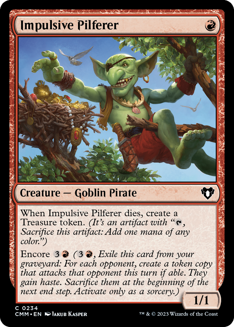 Impulsive Pilferer [Commander Masters] | Gate City Games LLC