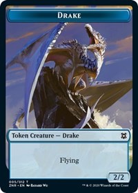 Drake // Plant Double-Sided Token [Zendikar Rising Tokens] | Gate City Games LLC