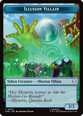 Spider // Illusion Villain Double-Sided Token [Marvel's Spider-Man Tokens] | Gate City Games LLC